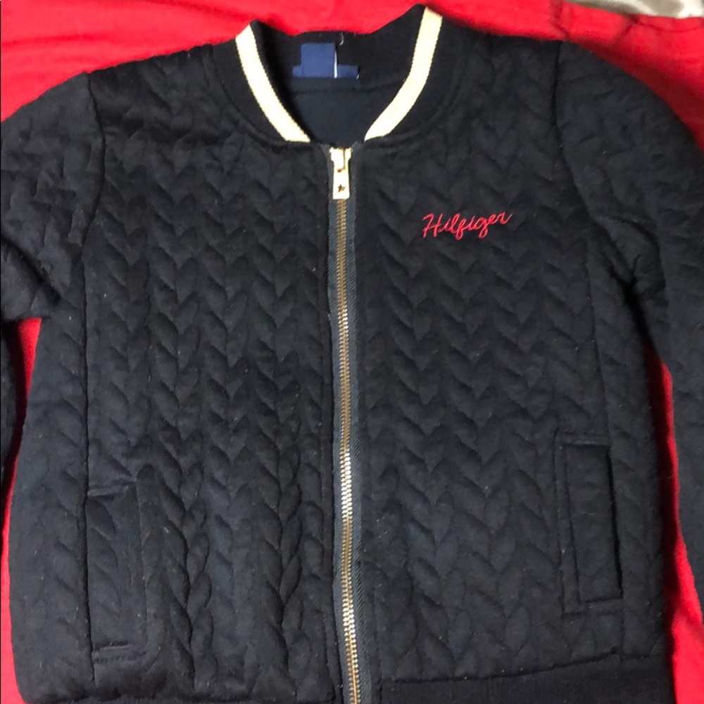 Black Hilfiger jacket for girls size 6